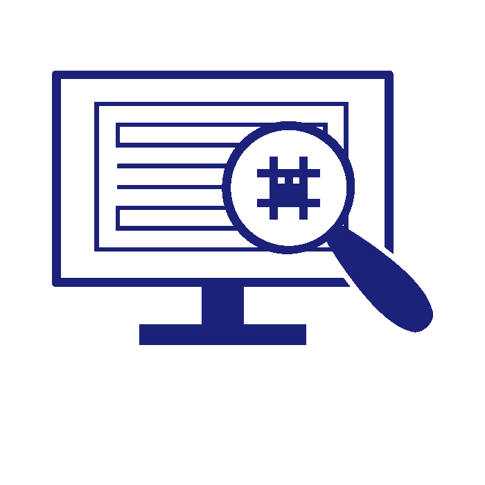 detail oriented by AdbA Icons ❤️ from the Noun Project.In MyNP3 Next Generation we implement innovative design and cutting edge technology to create applications,websites & software that will provide solutions to your needs.Image Description:magnifying mirror over a  screen icon